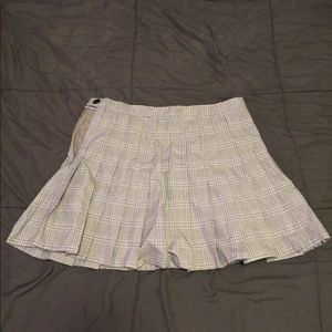 Plaid pleated skirt - forever 21